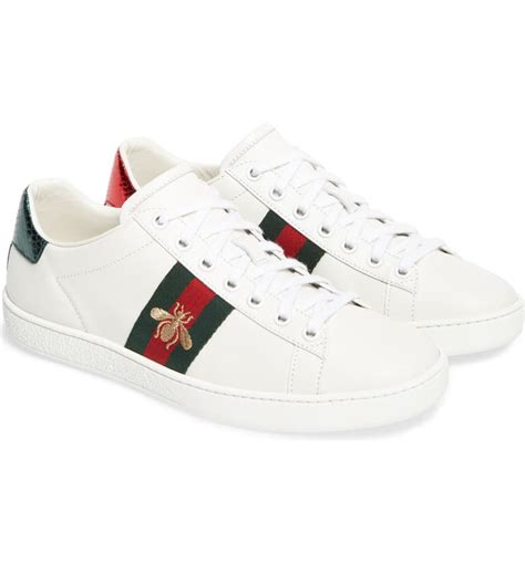 gucci stripe sneaker|white Gucci sneakers for women.